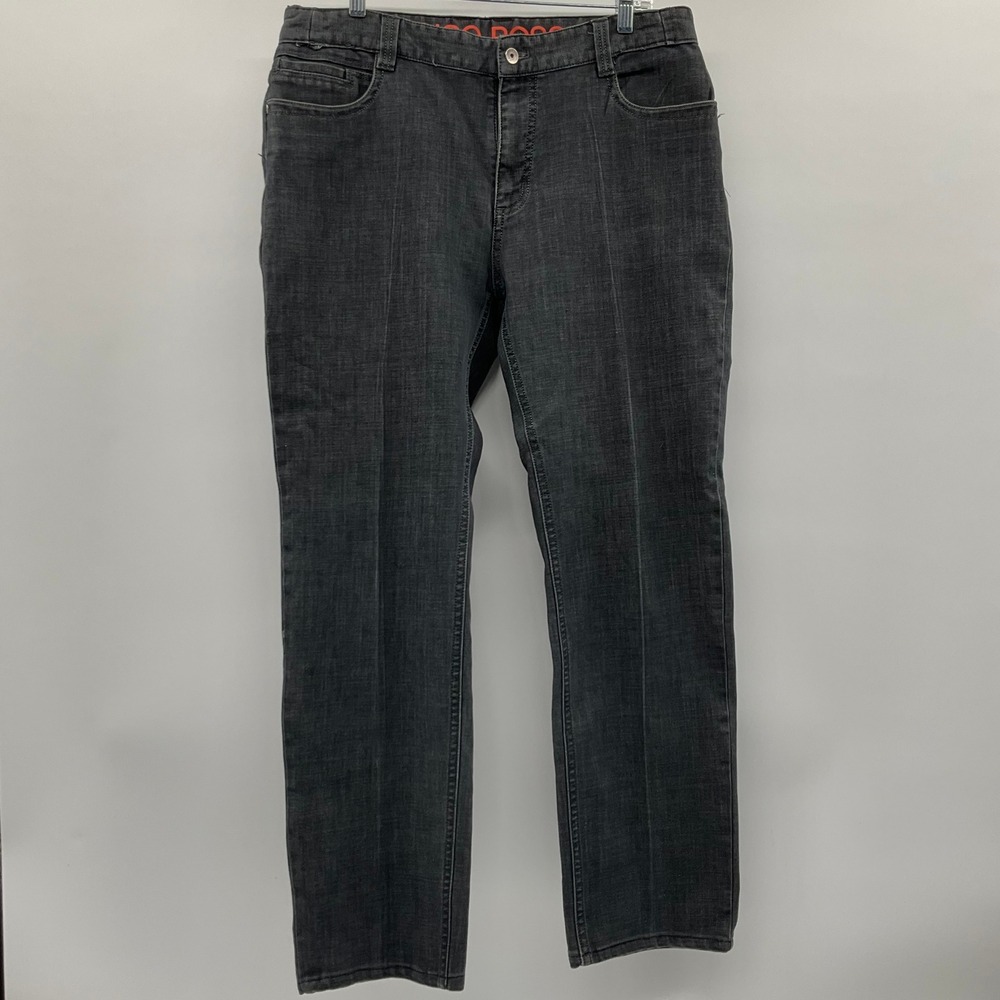 Hugo Boss Phoenix Jeans Faded Black 35x30 Modern Classic Designer Grungecore